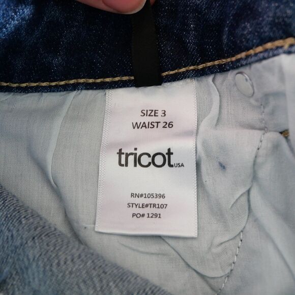Tricot Women's Distressed Jeans Juniors Size 3/26 NWT - Picture 10 of 11